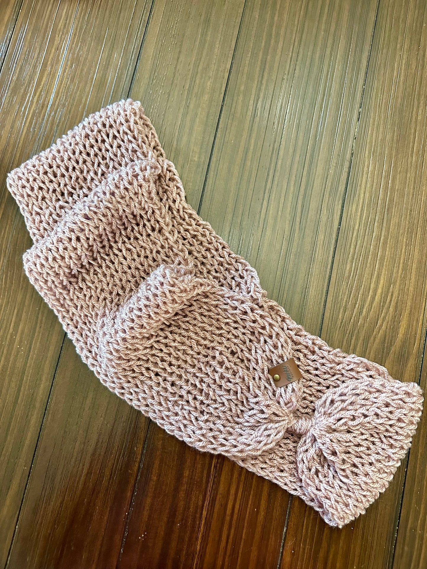 Loose knit infinity scarf - pre made